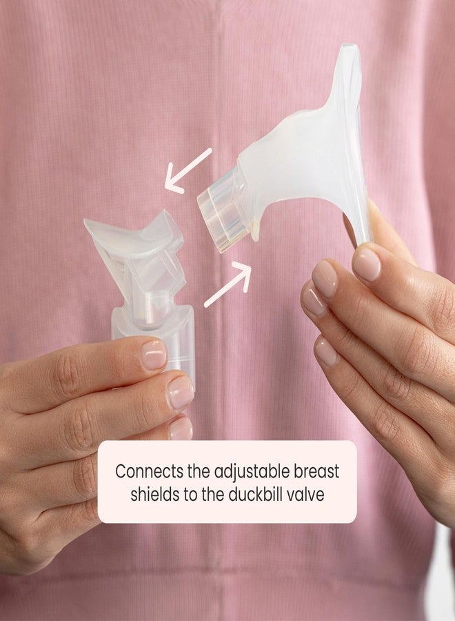 Annabella Breastpump Connector, Set of 2 Breastfeeding Pump Connectors, Compatible Only with Annabella Breast Pumps, Replacement Breast Pump Parts, Breast Pump Supplies - Image 2